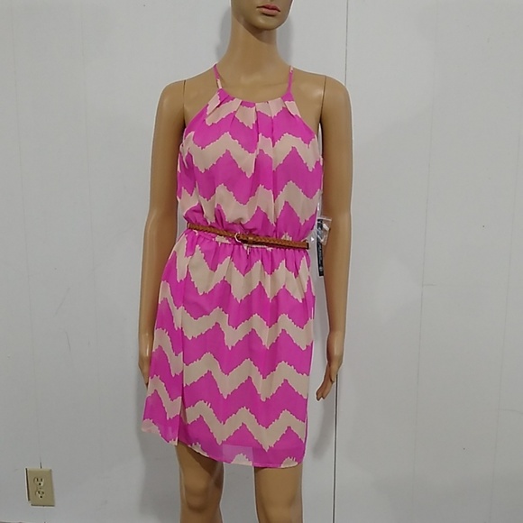 NWT Junior's As U Wish Pink Dress Size Small - Picture 1 of 8